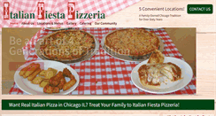 Desktop Screenshot of italianfiestapizzeria.com