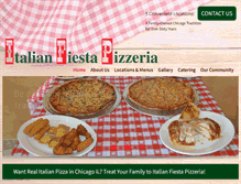 Tablet Screenshot of italianfiestapizzeria.com